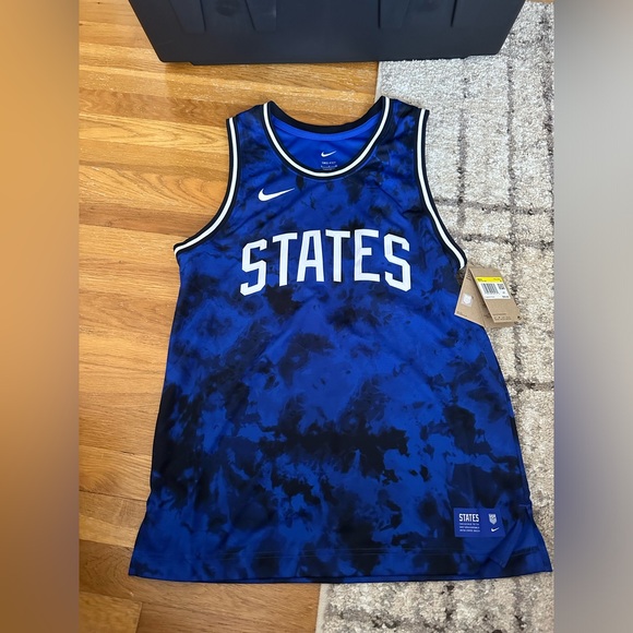 Nike Other - NWT Nike USA Soccer States USA Basketball Jersey Blue Men Small